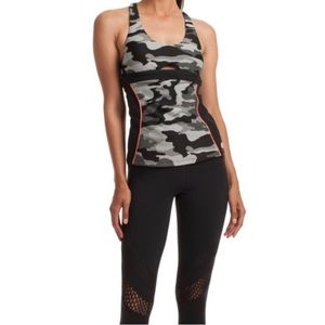 Trina Turk Camo Tank with Cut Out